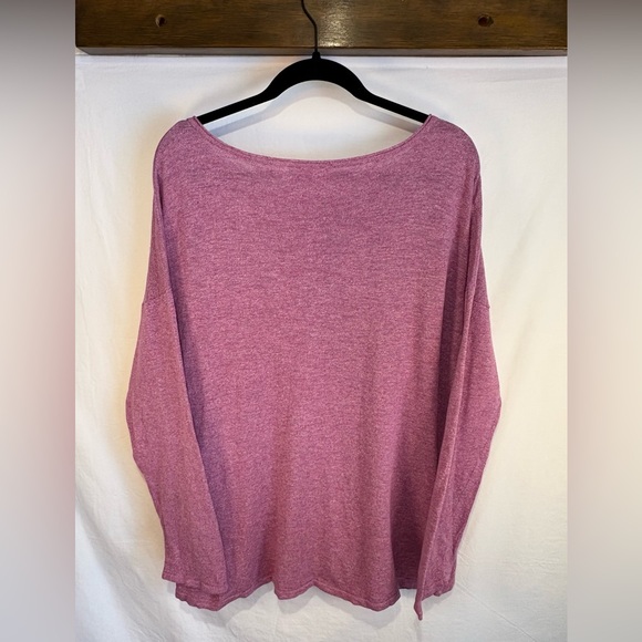 J JILL Marled Pink Long Sleeve Women's Sweater XL - Picture 2 of 5